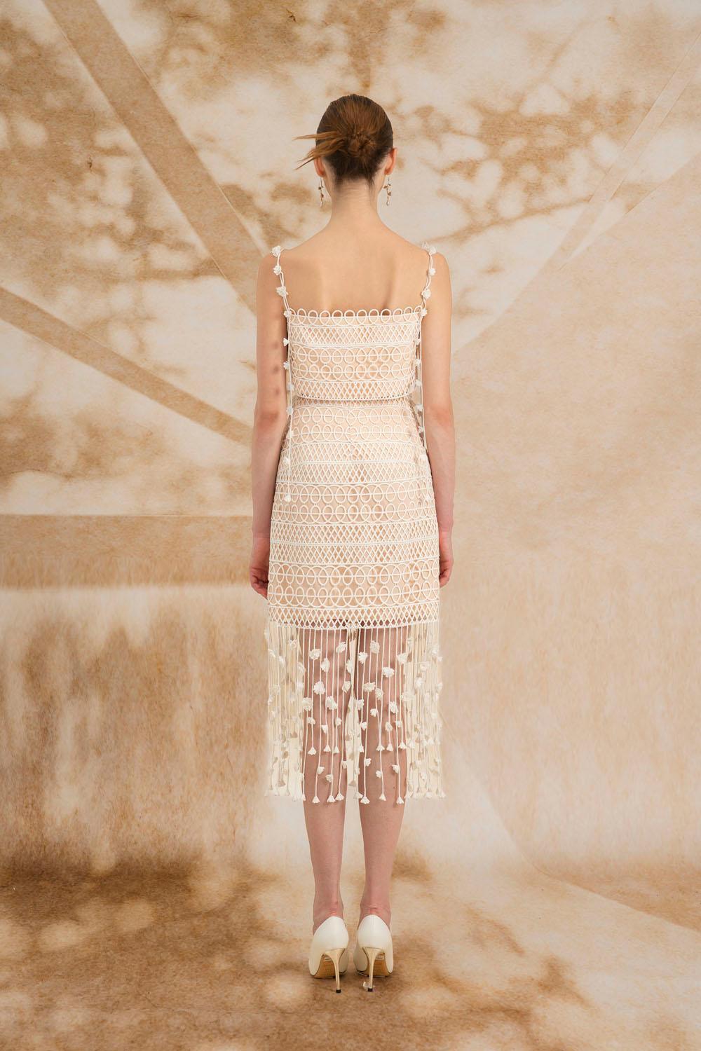 Meadow Sheath High Waist Lace Midi Set - MEAN BLVD