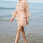 Medith A-line Flower Applique Silk Organza Mini Skirt - MEAN BLVD