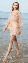 Medith Straight See-Through Organza Shirt - MEAN BLVD