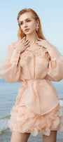 Medith Straight See-Through Organza Shirt - MEAN BLVD