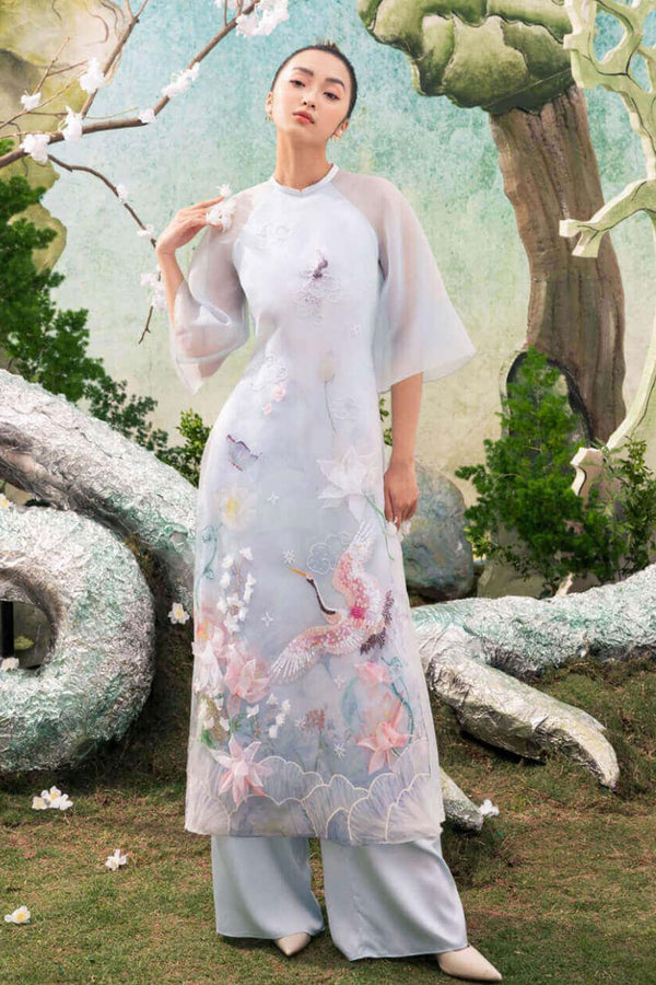 Melame Middle Sleeves Ao Dai