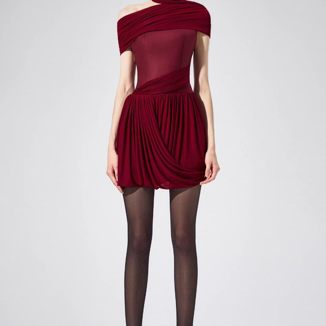 Melina One Shoulder Mini Dress - MEAN BLVD