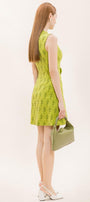 Melisande A-line Sleeveless Brocade Mini Dress - MEAN BLVD