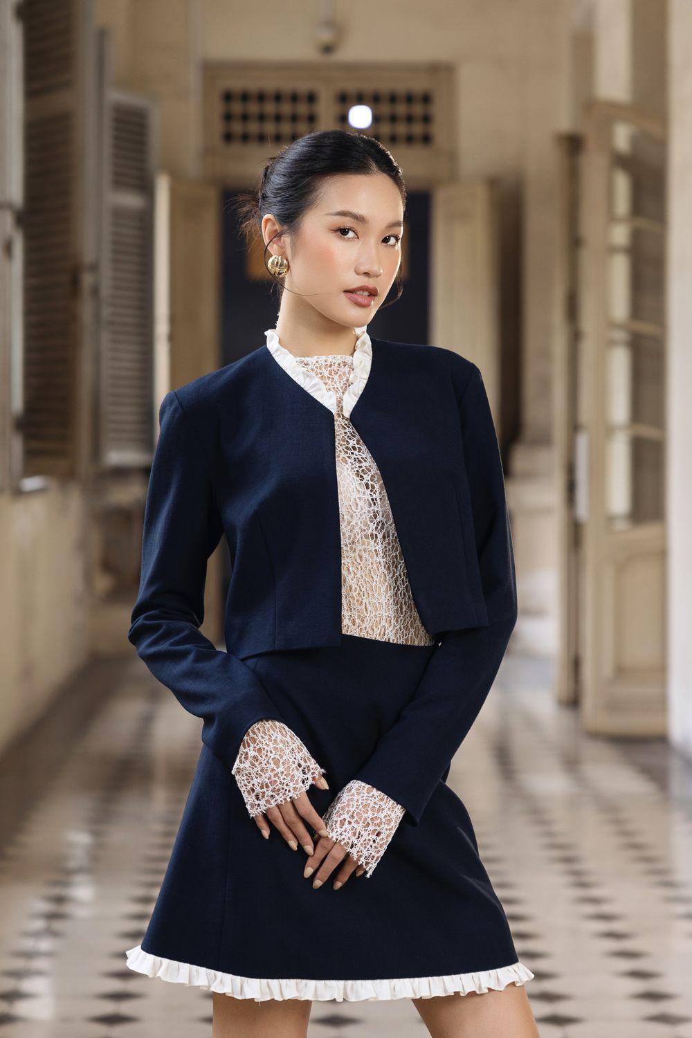 Melody Cropped Long Sleeved Polycotton Jacket - MEAN BLVD