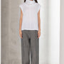 Mika Straight High Neck Linen Top - MEAN BLVD