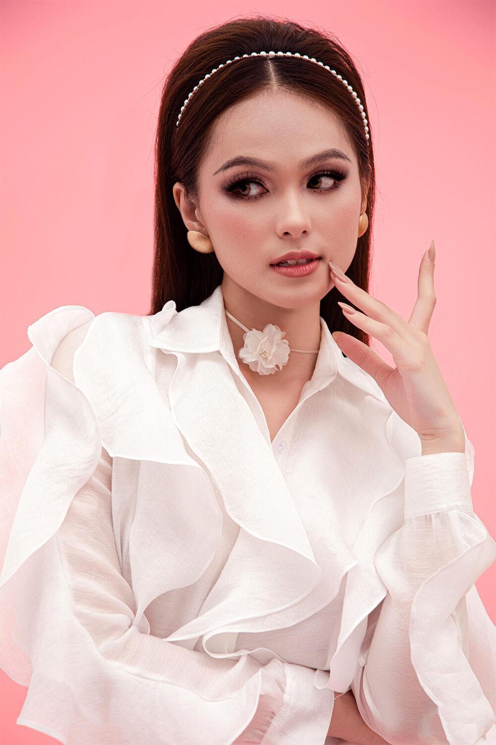 Mila Straight Ruffle Trim Silk Shirt - MEAN BLVD