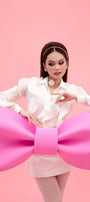 Mila Straight Ruffle Trim Silk Shirt - MEAN BLVD