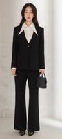 Millie Straight Long Sleeved Twill Blazer - MEAN BLVD