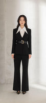 Millie Straight Long Sleeved Twill Blazer - MEAN BLVD
