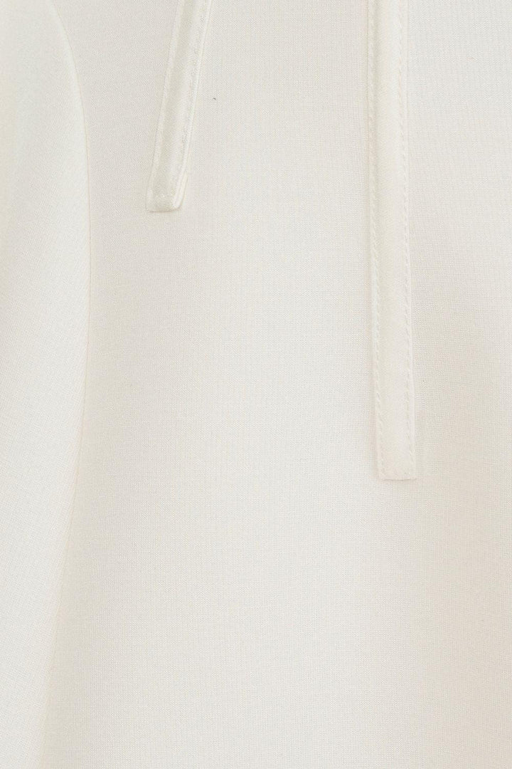 Mimosa A-line Off-Shoulder Cotton Blend High-low Dress - MEAN BLVD