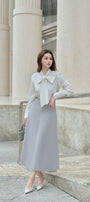 Mina Straight Bow Tie Cotton Silk Shirt - MEAN BLVD