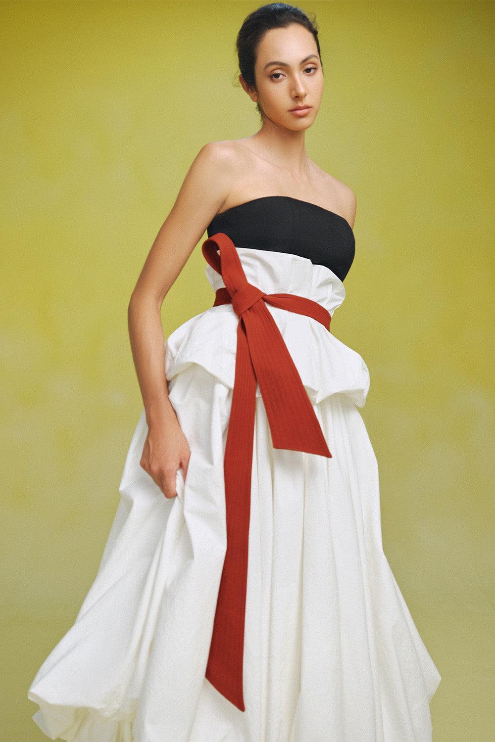 Minh Peplum Straight Across Neck Velvet Linen Top - MEAN BLVD