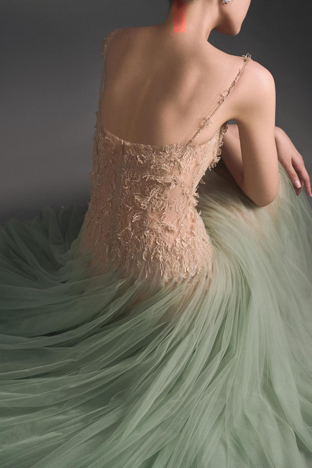 Mint Ombre Lace Midi Dress - MEAN BLVD