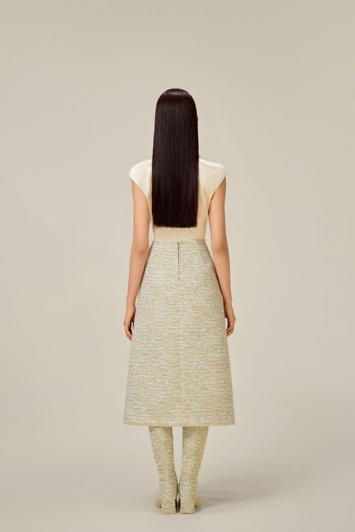 Mint Tweed A-Line Skirt - MEAN BLVD