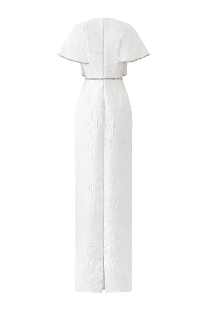 Mirage Sheath Stone Jacquard Floor Length Dress - MEAN BLVD
