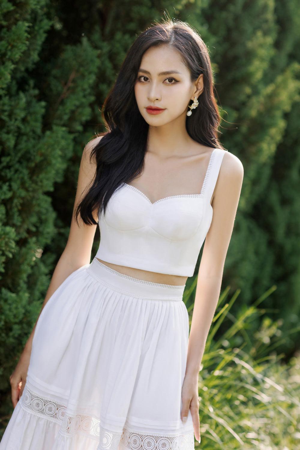 Miranda Bodycon Sleeveless Cotton Crop Top - MEAN BLVD