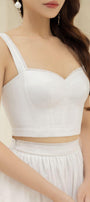 Miranda Bodycon Sleeveless Cotton Crop Top - MEAN BLVD