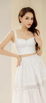 Miranda Bodycon Sleeveless Cotton Crop Top - MEAN BLVD