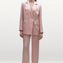 Mireille Straight High Waist Wrinkled Silk Floor Length Pants - MEAN BLVD