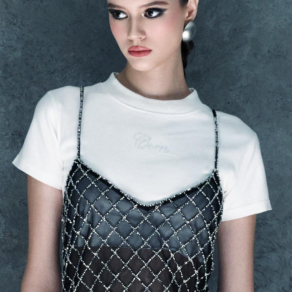 Misty Cropped Short Sleeved Top - MEAN BLVD
