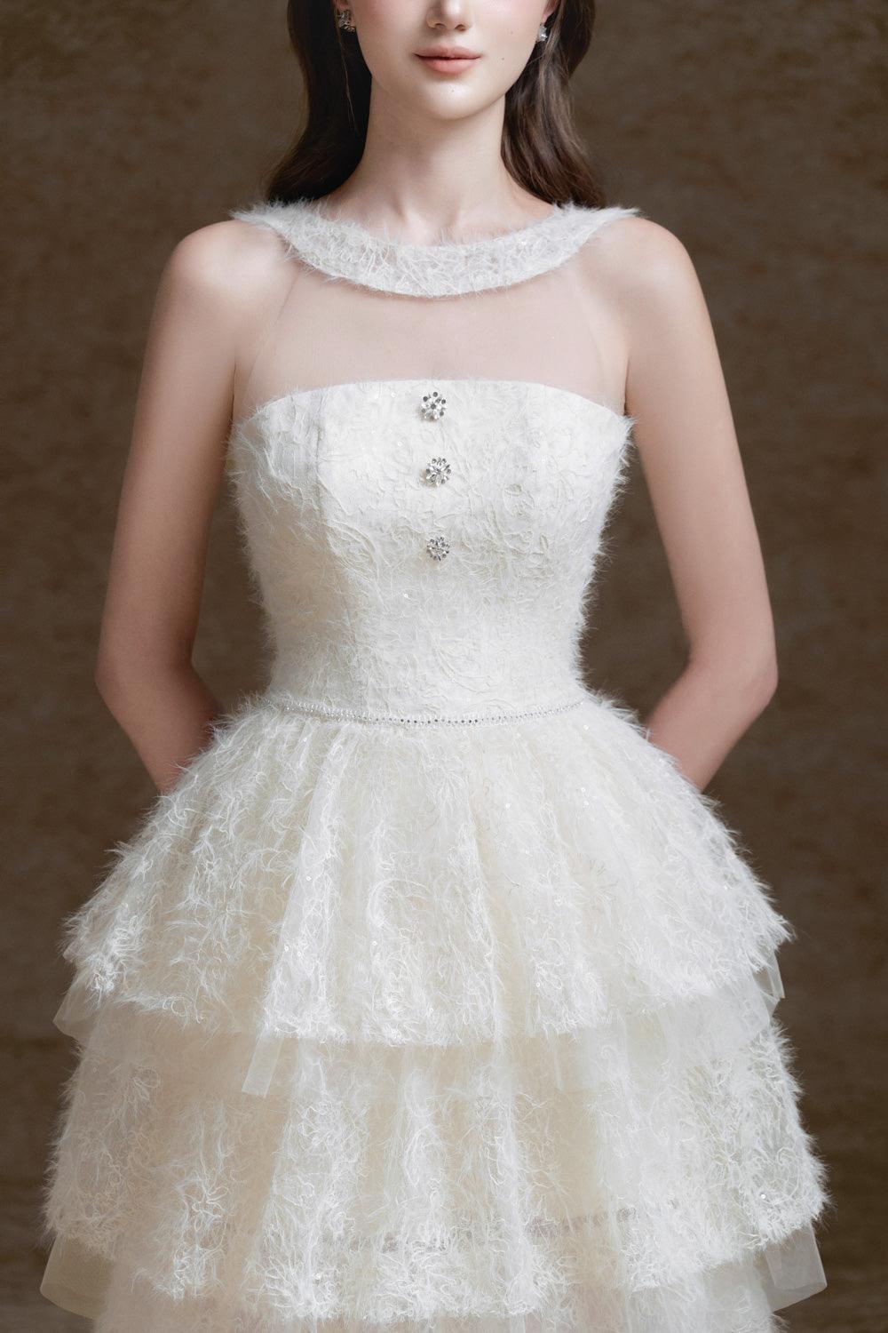 Miyu Layered Sleeveless Lace Midi Dress - MEAN BLVD