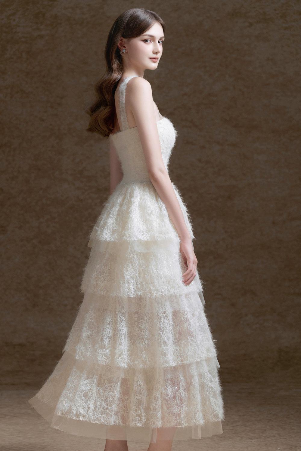 Miyu Layered Sleeveless Lace Midi Dress - MEAN BLVD