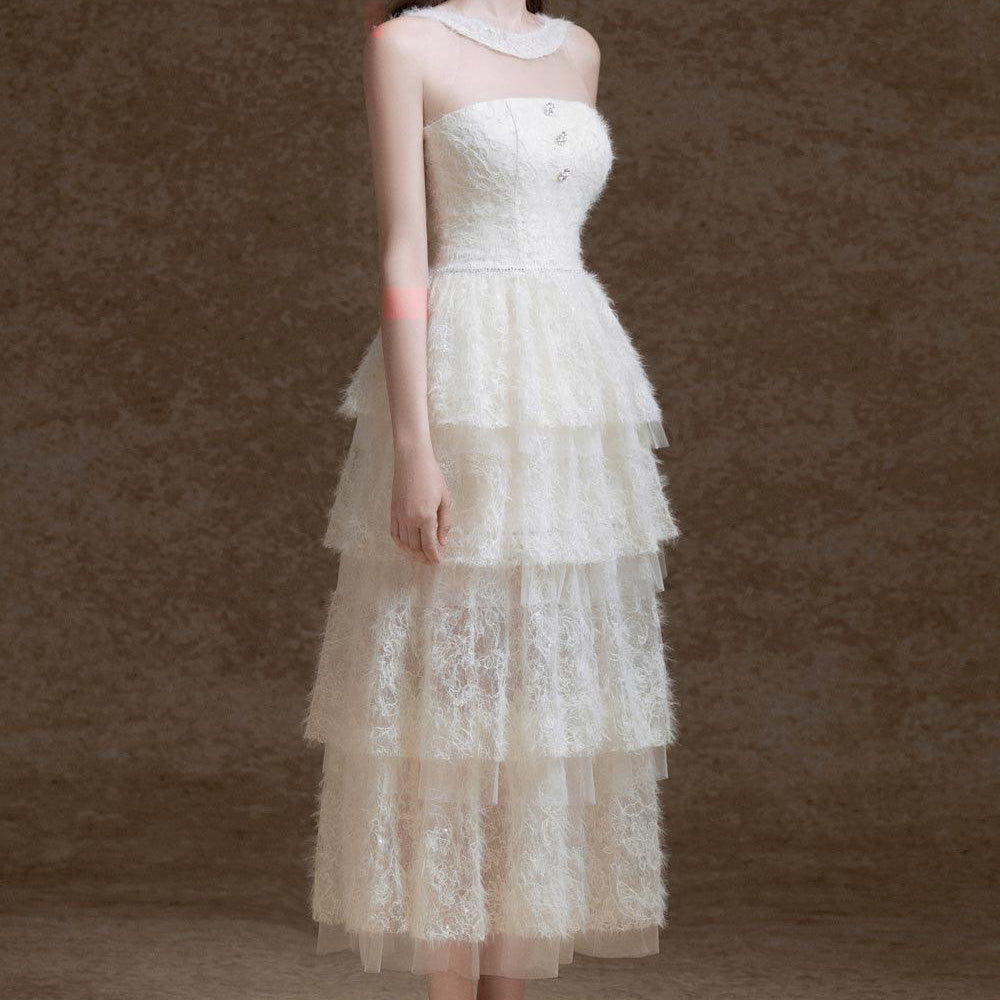 Miyu Layered Sleeveless Lace Midi Dress - MEAN BLVD