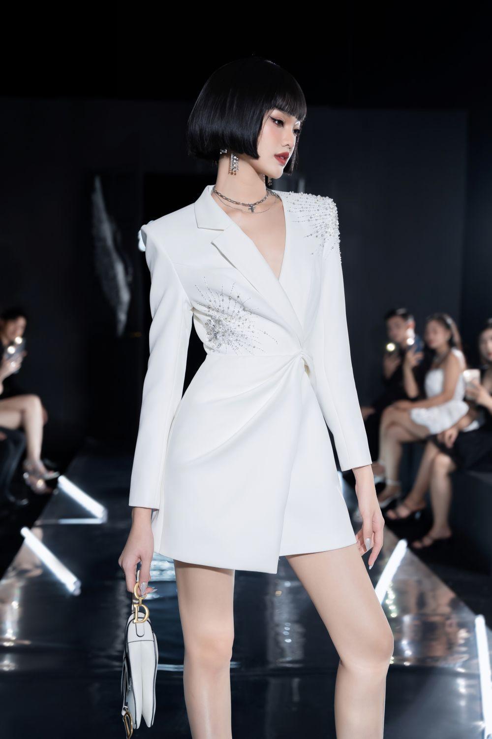 Mogra Wrap Notch Lapel Polycotton Mini Dress - MEAN BLVD