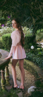 Molly A-line Leg Of Mutton Sleeved Mesh Taffeta Mini Dress - MEAN BLVD