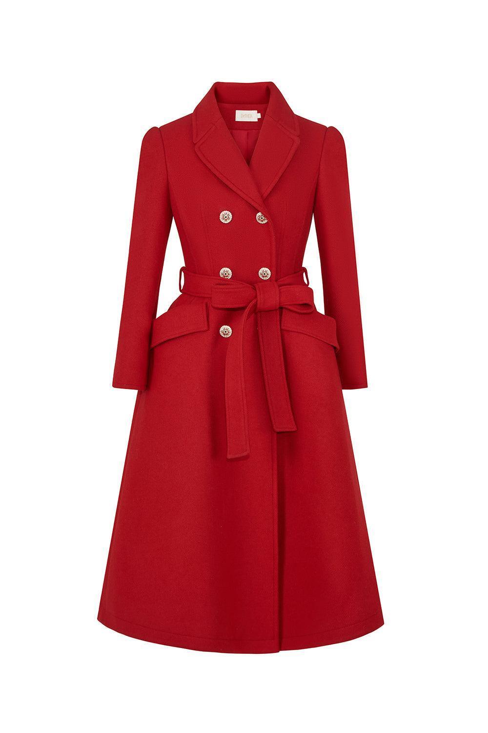 Mona Louise A-line Double Breasted Tweed Trench Coat - MEAN BLVD