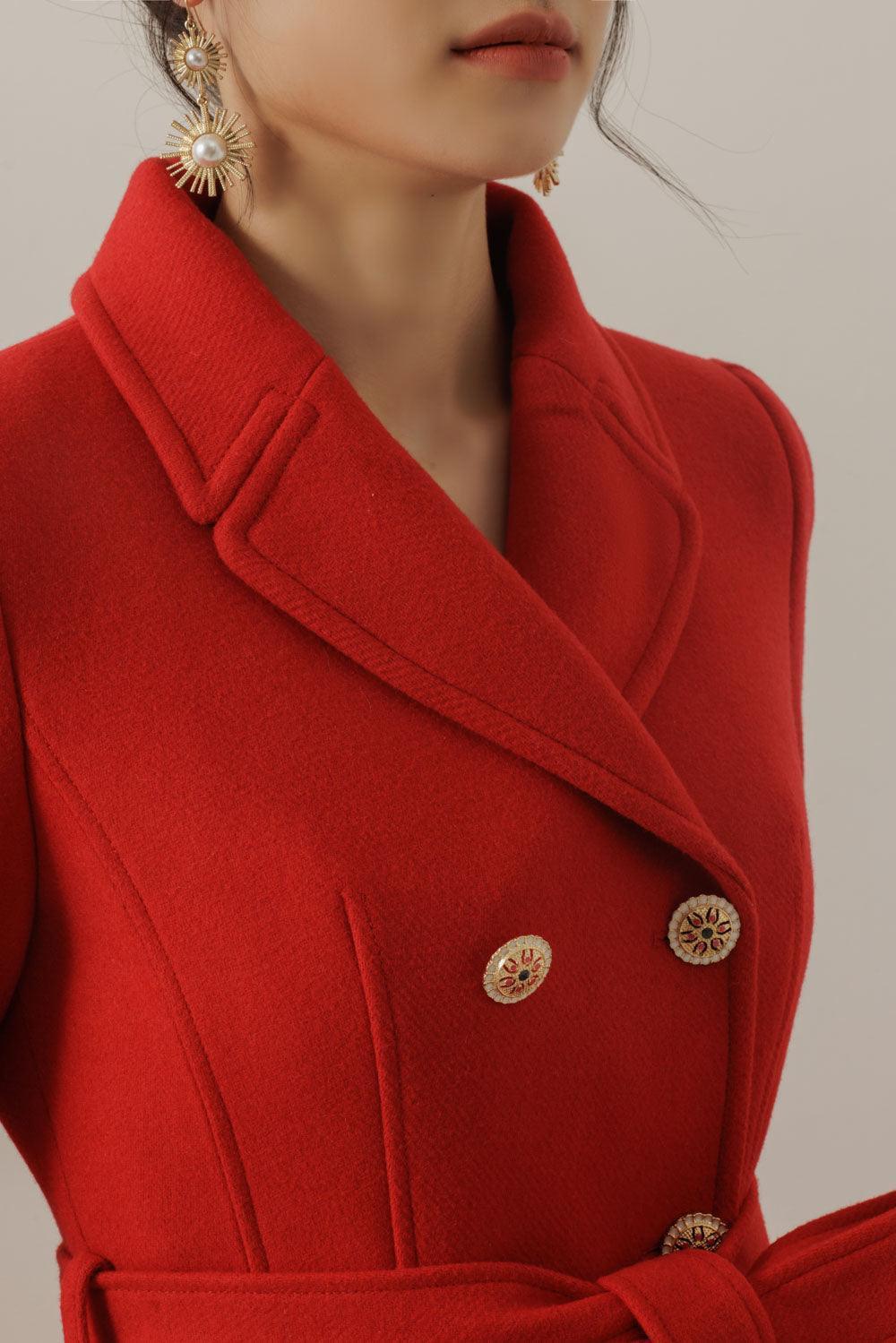 Mona Louise A-line Double Breasted Tweed Trench Coat - MEAN BLVD