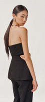 Moon Strapless Back Zipper Cotton Spandex Top - MEAN BLVD