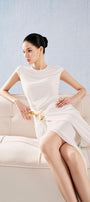 Moonstone Sarong Round Neck Viscose Above The Knee Dress - MEAN BLVD