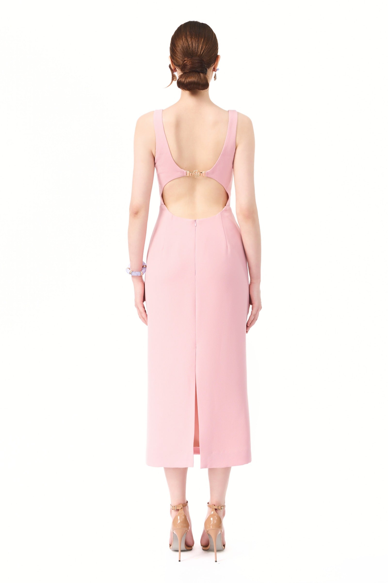 Aela Scoop Neck Midi Dress
