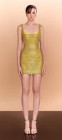 Murphy Bodycon Sleeveless Stone Silk Mini Dress - MEAN BLVD