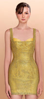 Murphy Bodycon Sleeveless Stone Silk Mini Dress - MEAN BLVD