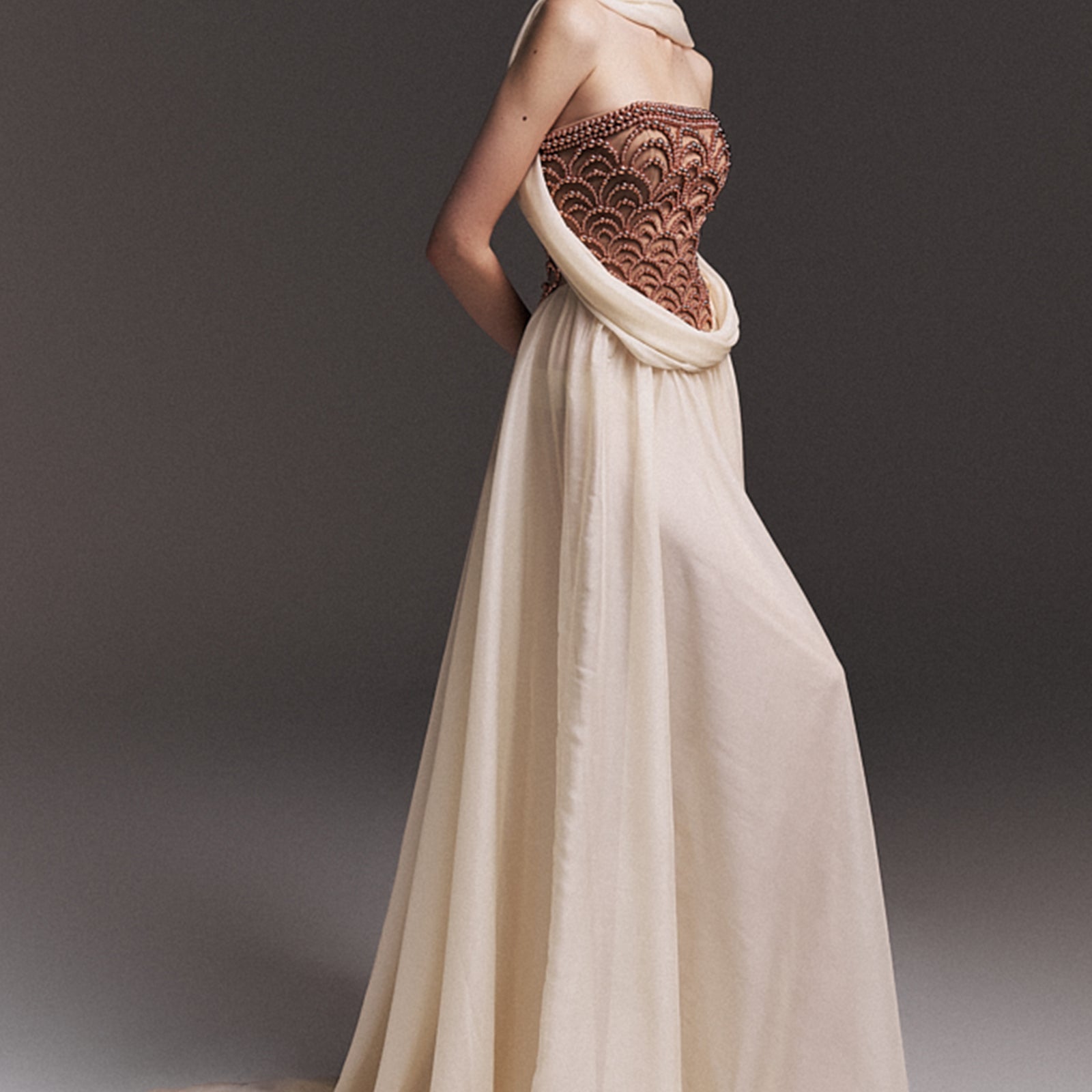 Callista Scarf Bead Maxi Dress