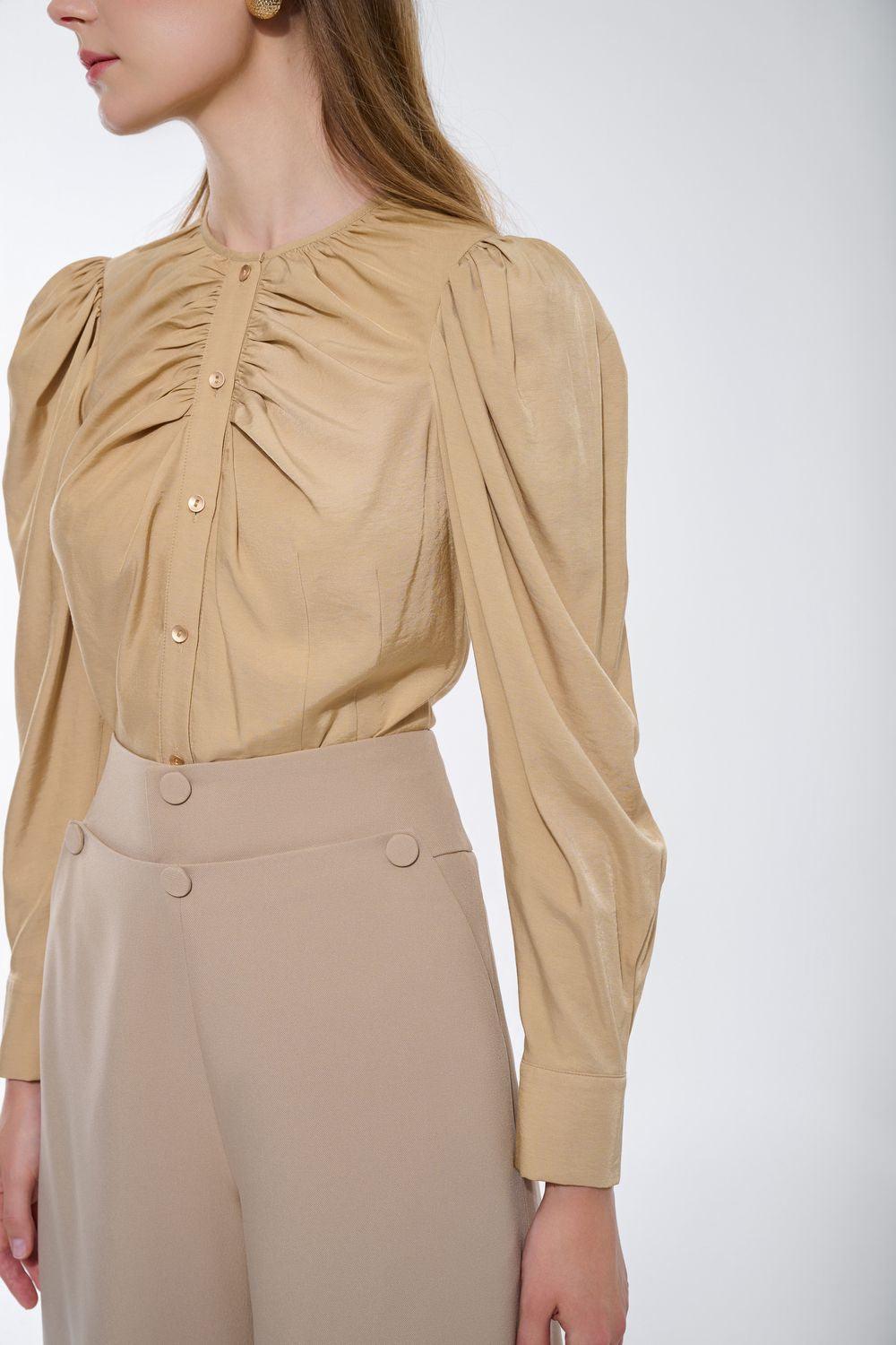 Muskan Straight Wide Leg Twill Ankle Length Trousers - MEAN BLVD