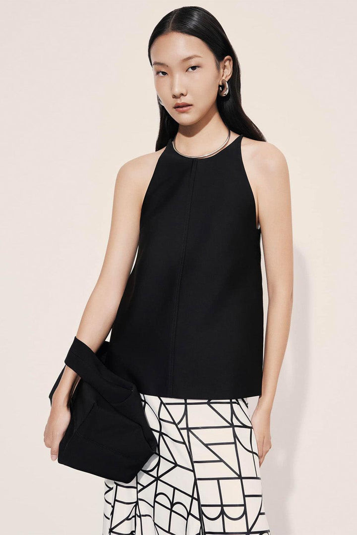 Myra Trapezoid Sleeveless Silk Top - MEAN BLVD