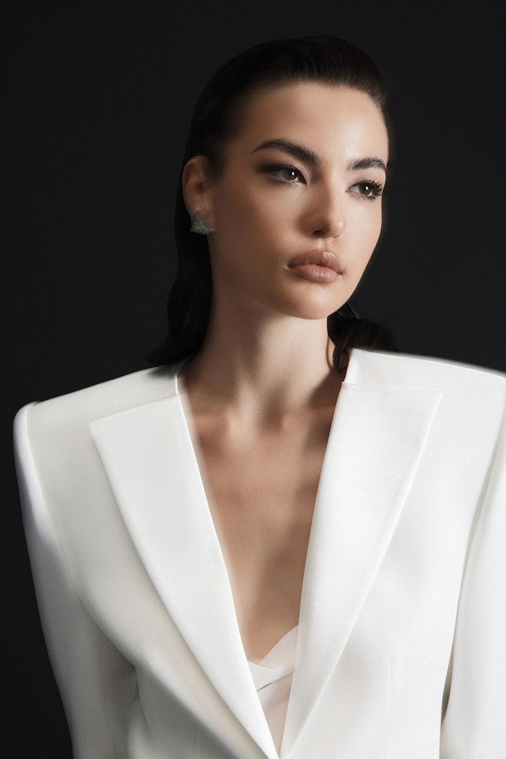 Nadya Flared Spaghetti Strap Silk Chiffon Top - MEAN BLVD