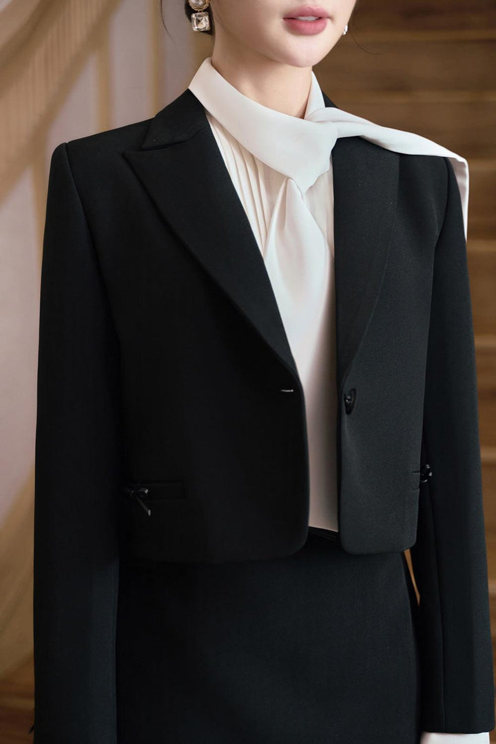 Naomi A-line Long Sleeved Cotton Silk Mini Set - MEAN BLVD