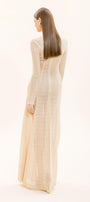 Naomi A-line Long Sleeved Knitted Fabric Floor Length Dress - MEAN BLVD