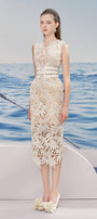 Naomi Pencil Sleeveless Lace Midi Dress - MEAN BLVD