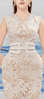 Naomi Pencil Sleeveless Lace Midi Dress - MEAN BLVD