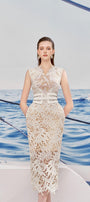 Naomi Pencil Sleeveless Lace Midi Dress - MEAN BLVD
