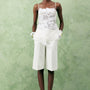 Narcissus Slit Spaghetti Strap Organza Top - MEAN BLVD