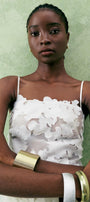 Narcissus Slit Spaghetti Strap Organza Top - MEAN BLVD