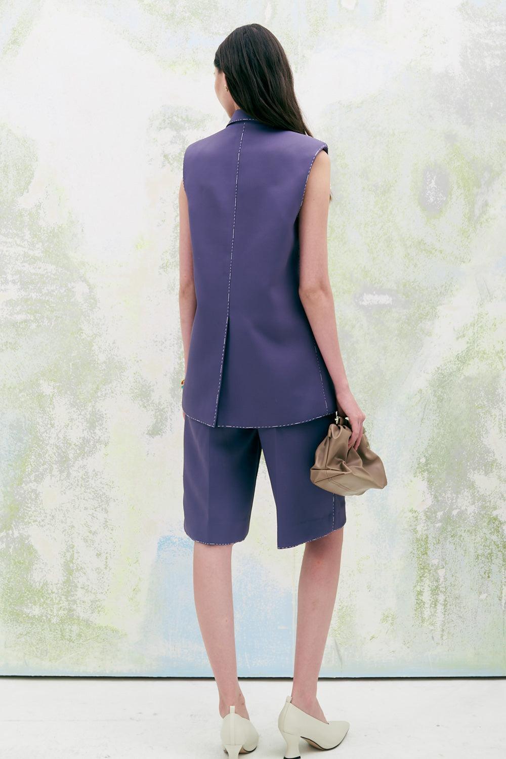 Narcissus Straight Ribbed Twill Below The Knee Culottes - MEAN BLVD