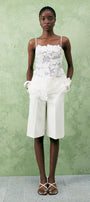 Narcissus Straight Ribbed Twill Below The Knee Culottes - MEAN BLVD