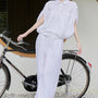 Nari Gathered Batwing Sleeved Linen Shirt - MEAN BLVD